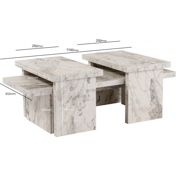 Sanctuary salongbord 110 x 45 cm - Freesia marmor Sanctuary salongbord 110 x 45 cm - Freesia marmor