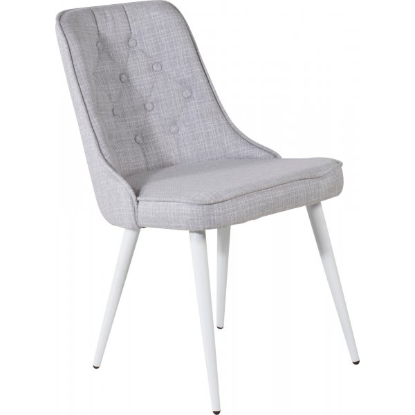 Alice Deluxe spisestol - Lysegr/hvit
