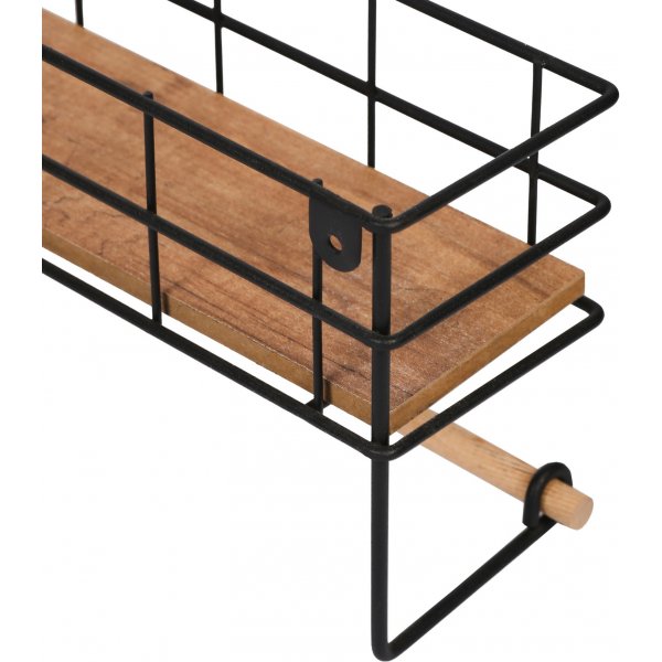 Gwen vegghylle - Eik/sort Gwen vegghylle - Eik/sort