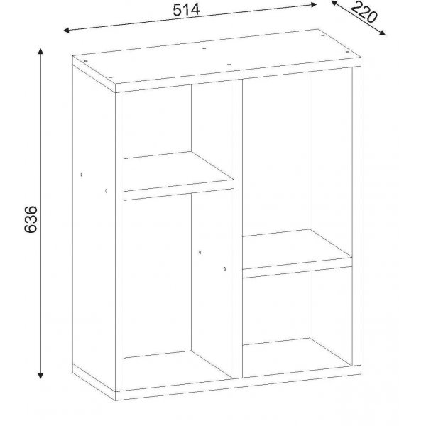 Lupus sidebord - Hvit