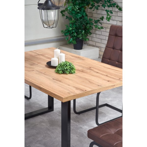 Kasady spisebord 135-185 cm - Wotan eik/sort