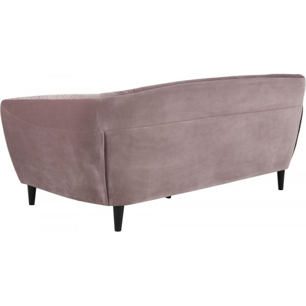 Felicia 3-seters sofa - Rosa (Fløyel) Felicia 3-seters sofa - Rosa (Fløyel)