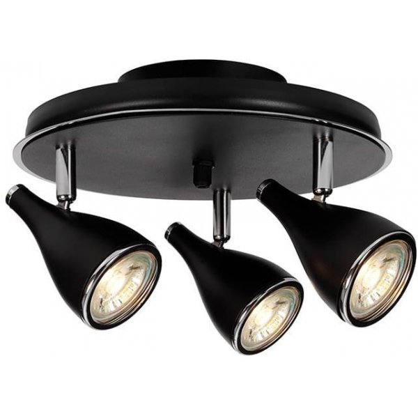 Pollux spotlight - Svart/krom