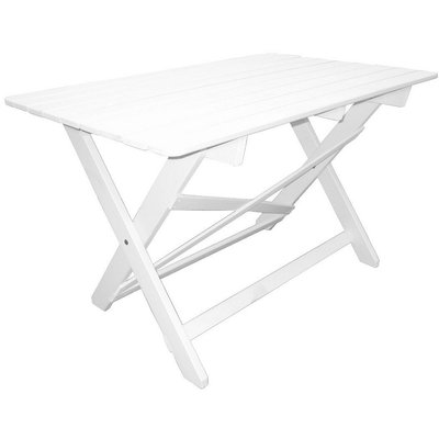 Knohult spisebord 125 cm - Hvit + Flekkfjerner for møbler