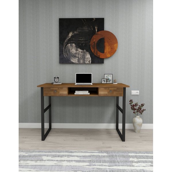 Allen skrivebord 120x60 cm - Valnøtt Allen skrivebord 120x60 cm - Valnøtt