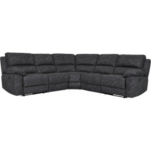 Coventry hvilestol hjrnesofa med elektrisk mekanisme - Gr mikrofiber