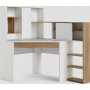 Function Plus skrivebord 138,4 x 101,6 x 141,1 cm - Hvit/eik