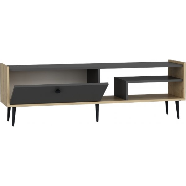 Rio mediabenk - Antrasitt/safir eik