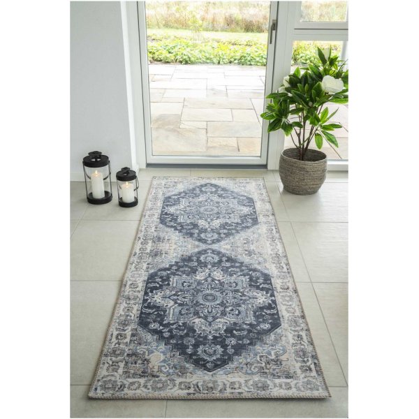 Havana Teppe - Blå - 80x200 Havana Teppe - Blå - 80x200