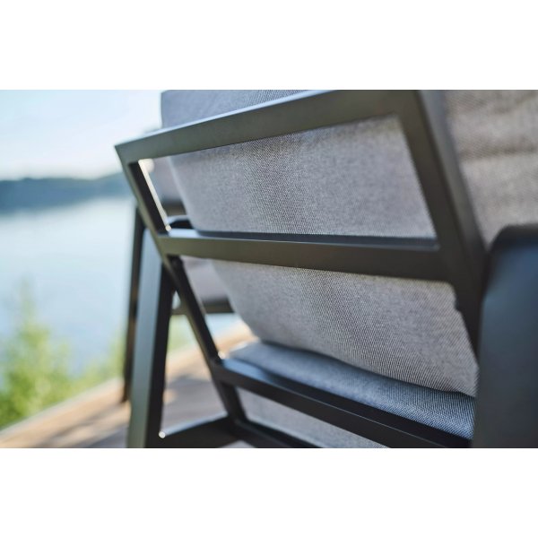 Clyde loungegruppe - Svart + Tekstilrens for møbler Clyde loungegruppe - Svart + Tekstilrens for møbler