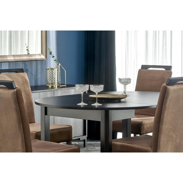 Berivan uttrekkbart spisebord 102-142 cm - Sort Berivan uttrekkbart spisebord 102-142 cm - Sort