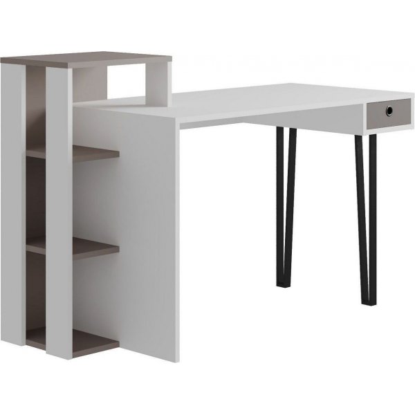 Loyd skrivebord - Hvit/lys mokka Loyd skrivebord - Hvit/lys mokka