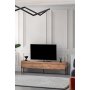 Beskar TV-benk - Furu/svart