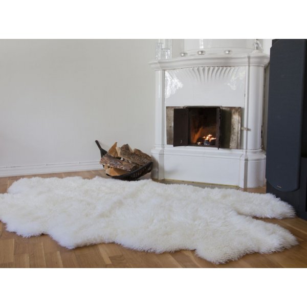 Gently langhåret saueskinn- Hvit Gently langhåret saueskinn- Hvit
