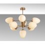 Basar taklampe 10321 - Messing/hvit