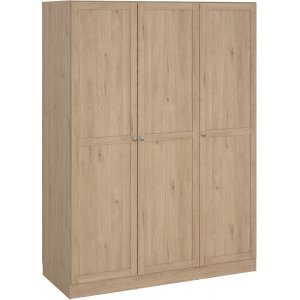 Billund garderobe med 3 drer - Hickory