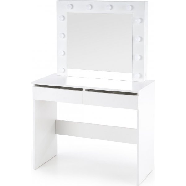 Facada hvitt toalettbord med belysning 94 x 43 cm Facada hvitt toalettbord med belysning 94 x 43 cm