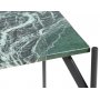 Accent stuebord 50 - Grnn marmor / Svart