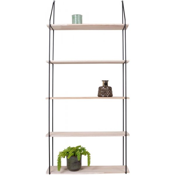 Eindhoven vegghylle - Svart/Finr