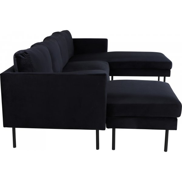Eden U-Sofa - Svart Eden U-Sofa - Svart