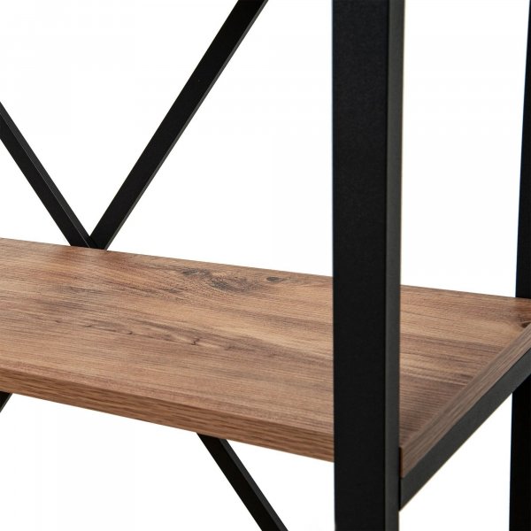 Athena bokhylle - Furu/svart Athena bokhylle - Furu/svart