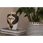 Mandrill vase liten - Svart/hvit