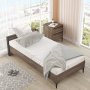 Aristo sengeramme 90x190 cm - Brun/antrasitt