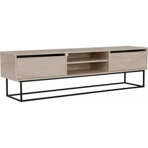 Escape media benk 180 cm - Travertin/svart Escape media benk 180 cm - Travertin/svart