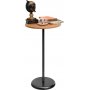 Stilrent sidebord 40 cm - Sort/eik