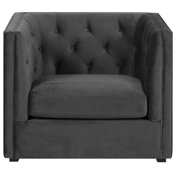 Chesterfield Milano lenestol - Mrkegr flyel