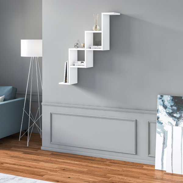 Serpent vegghylle - Hvit