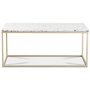 Terrazzo sofabord 110x60 cm - Cosmos Terrazzo & underdel Accent messing