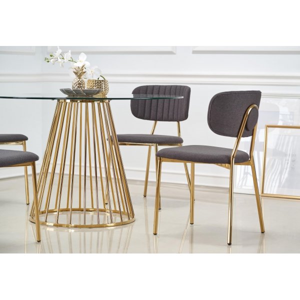 Liverpool rundt spisebord 120 cm - Gull