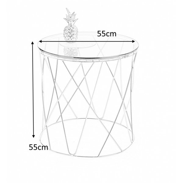 Corpus salongbord Ø55 cm - Krom Corpus salongbord Ø55 cm - Krom