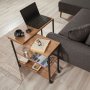 Melin sidebord - Furu/svart