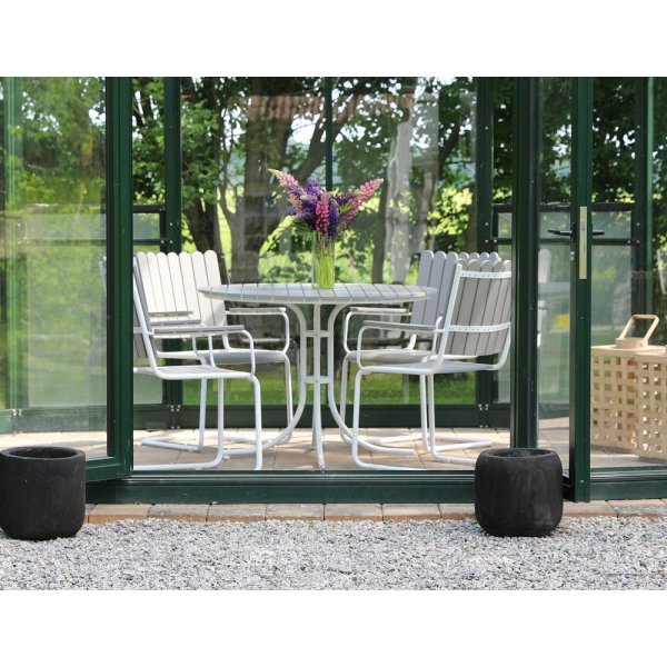 Holmsund spisegruppe bord inkl. 4 stoler - Hvit/gr�