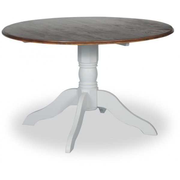 Victoria spisegruppe, rundt spisebord Ø120 cm med 4 stk Tuva stol Cleopatra - Hvit/Brunbeiset + 4.00 x Stolpute Victoria spisegruppe, rundt spisebord Ø120 cm med 4 stk Tuva stol Cleopatra - Hvit/Brunbeiset + 4.00 x Stolpute