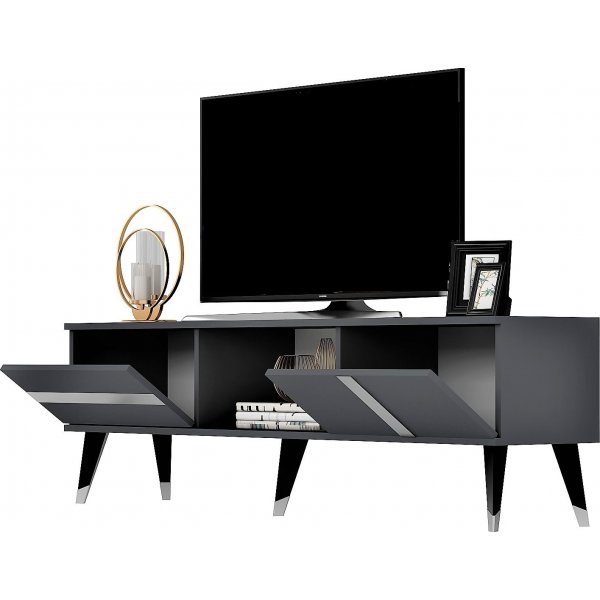 Vania TV-stativ - Antrasitt/slv