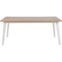 Derry spisebord 180 cm - Eik/Hvit