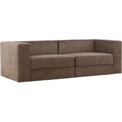 Lumi 3-seters sofa - Brunt lin