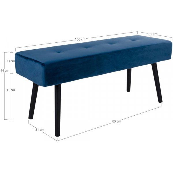 Skiby Benk - Mørk Blå/Svart Skiby Benk - Mørk Blå/Svart