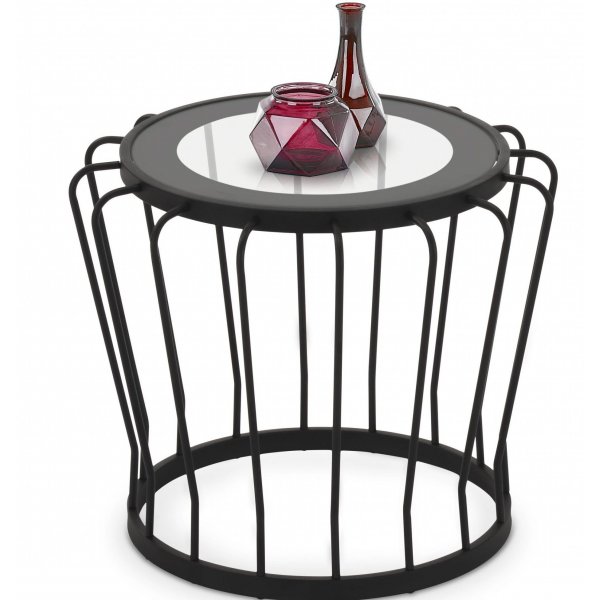 Karter sidebord - Svart