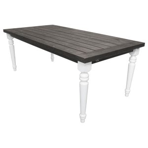 Spisebord Milton - Hvit/gr + Flekkfjerner for mbler