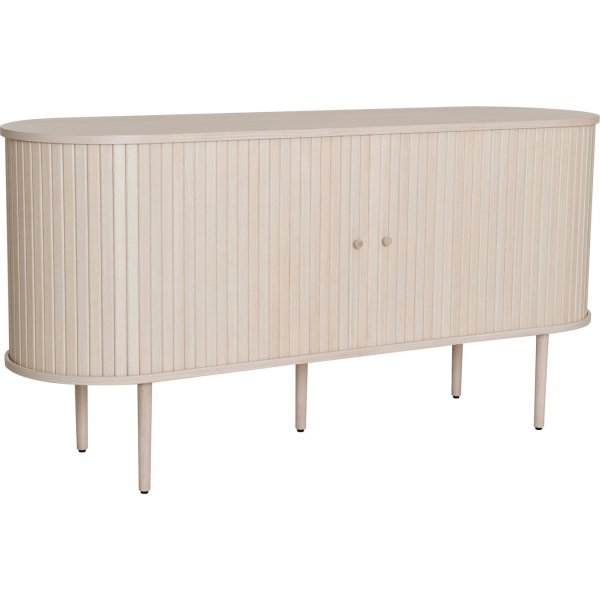 Skyv skjenk 150 cm - Hvitpigmentert eik