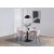 Tarifa spisebord 110 cm - Hvit marmor/sort