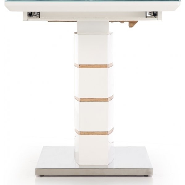 Mervin spisebord uttrekkbart -Hvit/gull eik