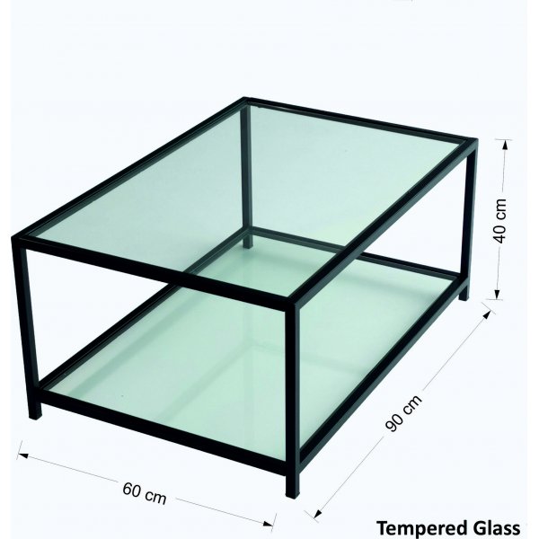 Astro salongbord 90 x 60 cm - Sort Astro salongbord 90 x 60 cm - Sort