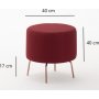 Octo Pouf - Burgund