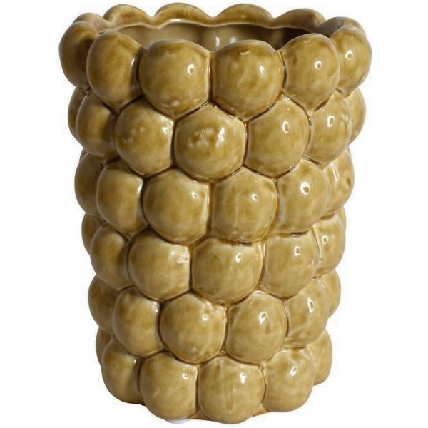 Vas Big Bouble H20 cm - Gul