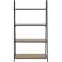Seaford stigehylle 77x138 cm - Eik/sort